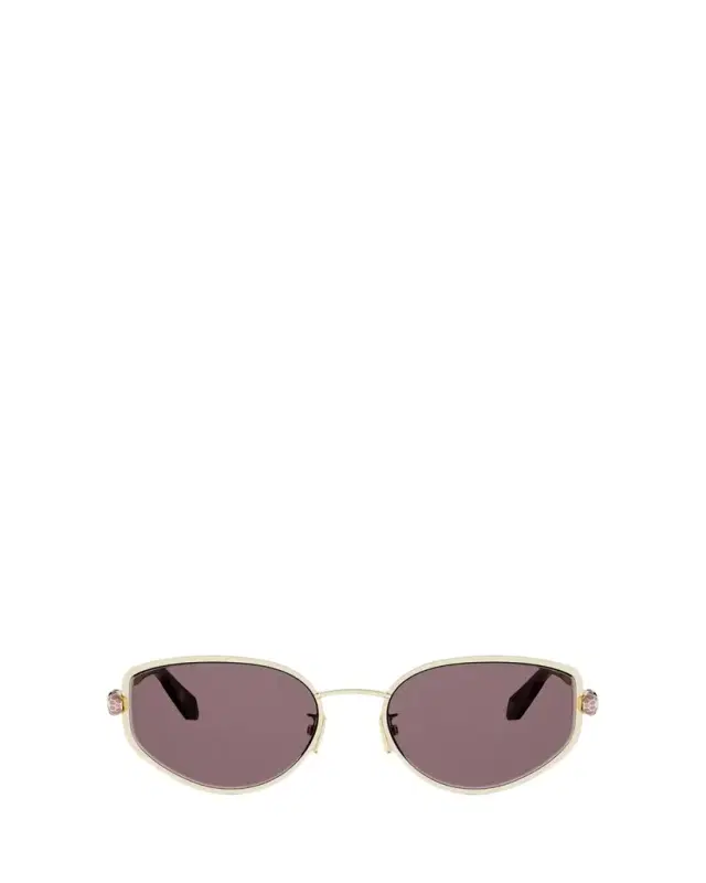 BVLGARI Serpenti Forever 55mm Metal Oval Sunglasses