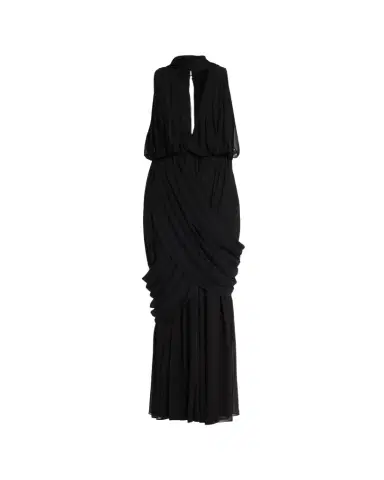 Et Ochs Arabella Plunging Draped Column Gown | Thumbnail 1