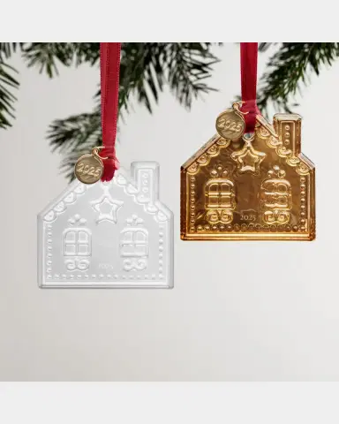 Orrefors Gingerbread House 2025 Annual Ornament | Thumbnail 3 Orrefors Gingerbread House 2025 Annual Ornament | Thumbnail 3