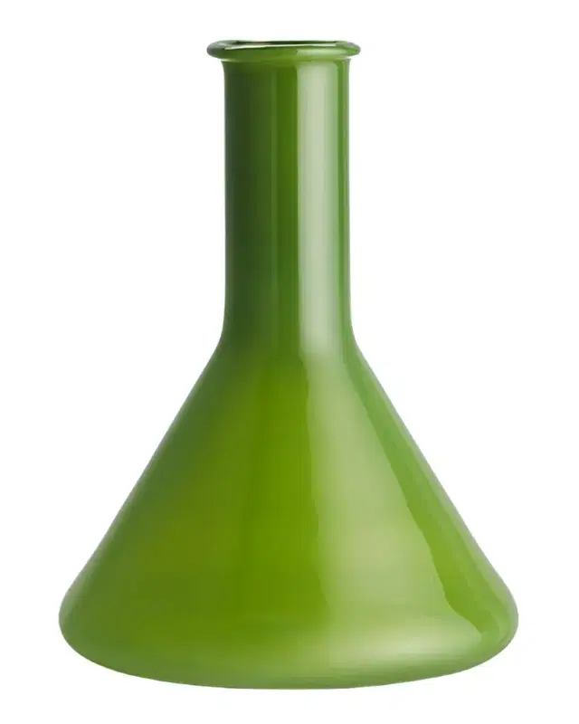 Kosta Boda Lab Measuring Flask Vase, Green