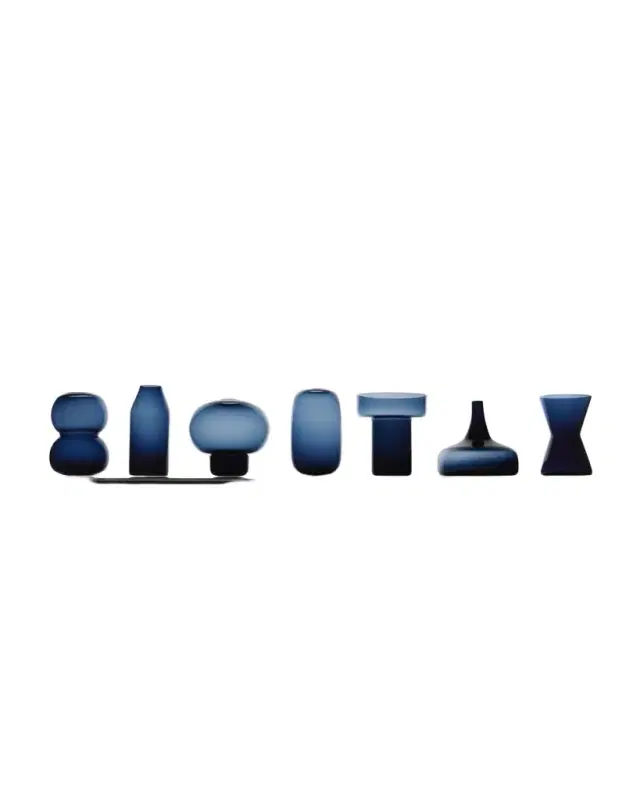 Orrefors Midsummer Limited Edition Mini Vases, Set of 7