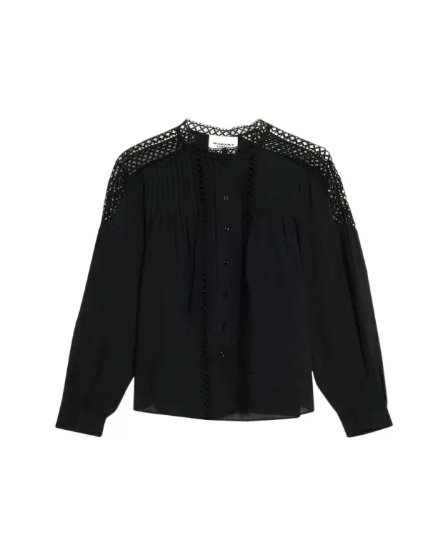 Etoile Isabel Marant Polda Embroidered Georgette Blouse