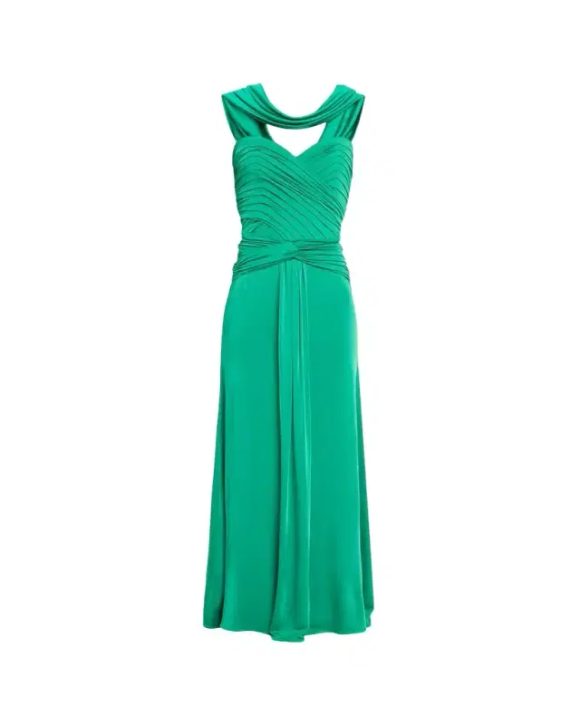 The New Arrivals by Ilkyaz Ozel Amanda Sculpted Jersey Column Gown