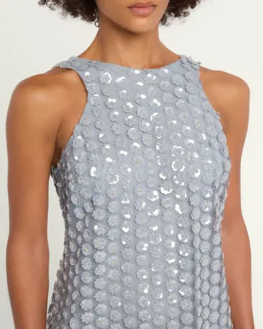 The New Arrivals by Ilkyaz Ozel Bixi Sequined Feather-Trim Minidress | Thumbnail 5 The New Arrivals by Ilkyaz Ozel Bixi Sequined Feather-Trim Minidress | Thumbnail 5