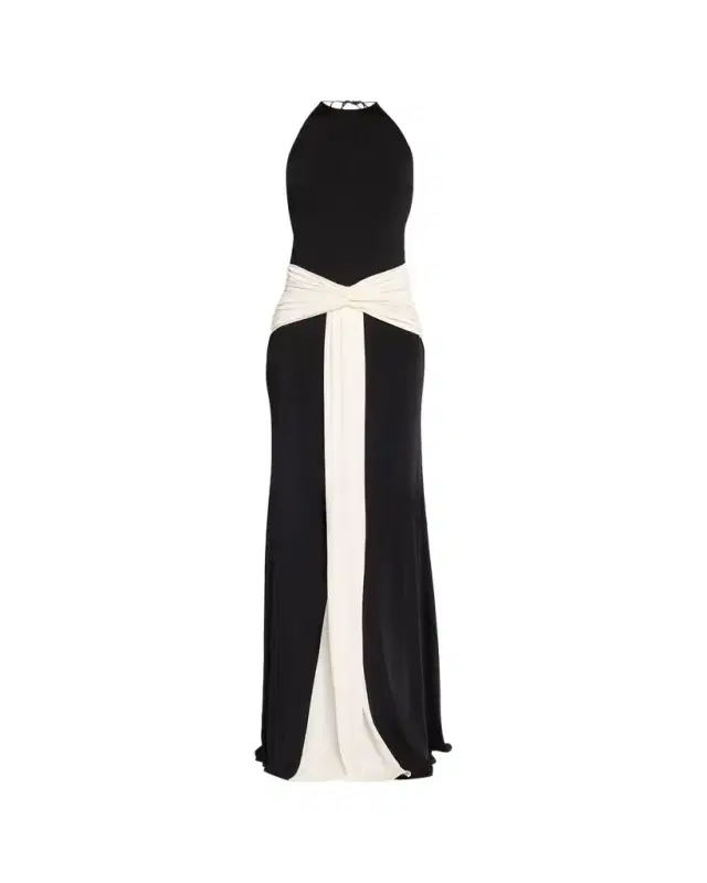 The New Arrivals by Ilkyaz Ozel Euphorie Jersey Halter Gown