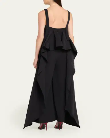 Rosie Assoulin Junk In The TrunK Sleeveless Ruffled Dress | Thumbnail 3 Rosie Assoulin Junk In The TrunK Sleeveless Ruffled Dress | Thumbnail 3