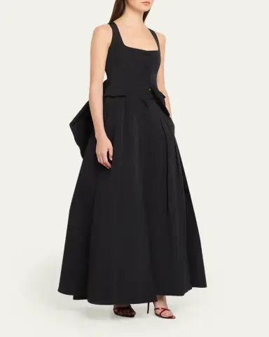 Rosie Assoulin Junk In The TrunK Sleeveless Ruffled Dress | Thumbnail 4 Rosie Assoulin Junk In The TrunK Sleeveless Ruffled Dress | Thumbnail 4