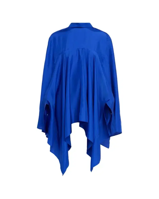 Lanvin Silk Handkerchief Caftan Top