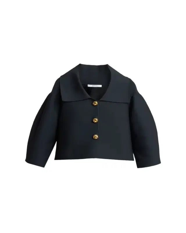 Givenchy Cocoon Button-Down Crop Jacket
