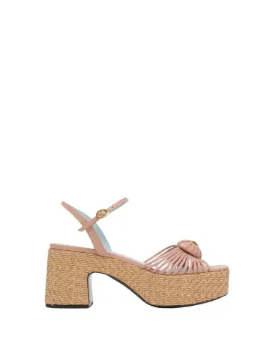 Valentino Garavani 80mm Coeur Royal VLogo Leather Platform Sandals | Thumbnail 1 Valentino Garavani 80mm Coeur Royal VLogo Leather Platform Sandals | Thumbnail 1