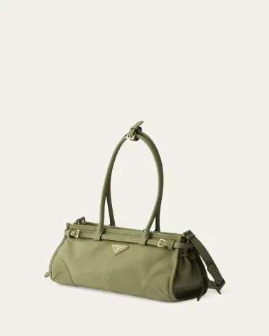 Prada Bonnie Belted Nubuck Leather Shoulder Bag | Thumbnail 3