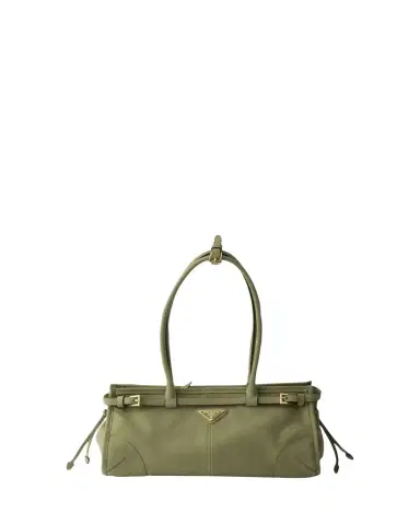 Prada Bonnie Belted Nubuck Leather Shoulder Bag | Thumbnail 1