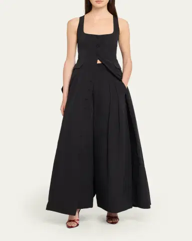 Rosie Assoulin Wide-Leg Cotton Double-Pleat Pants | Thumbnail 2