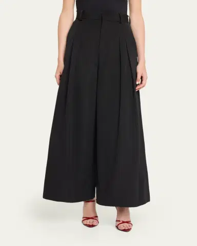 Rosie Assoulin Wide-Leg Cotton Double-Pleat Pants | Thumbnail 4