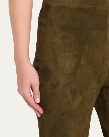 Simkhai Veda Cropped Vegan Suede Pants | Thumbnail 5 Simkhai Veda Cropped Vegan Suede Pants | Thumbnail 5