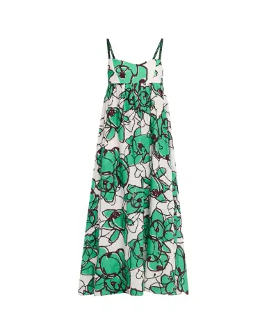 Diane von Furstenberg Miranda Sequin Floral-Print Linen Maxi Dress | Thumbnail 1