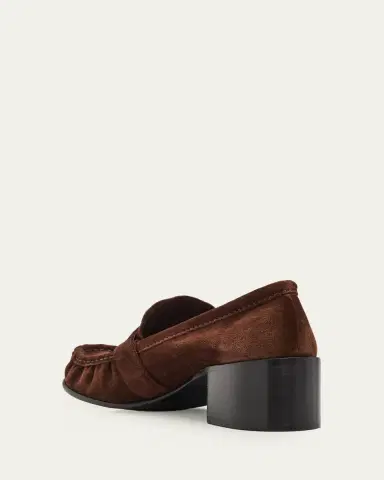 Miu Miu 45mm Suede Buckle Loafers | Thumbnail 4