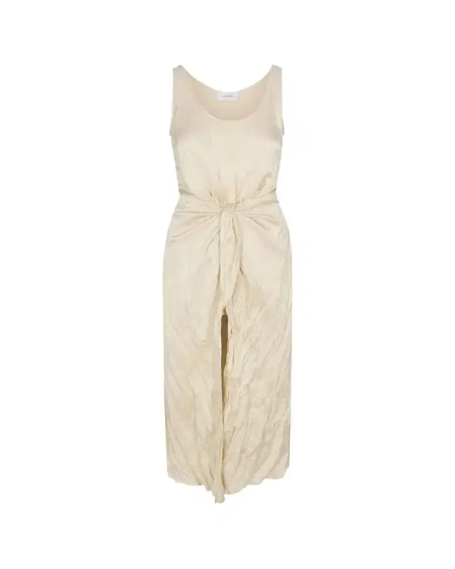 ANEMOS The D. K. Crinkle Wrap Midi Dress
