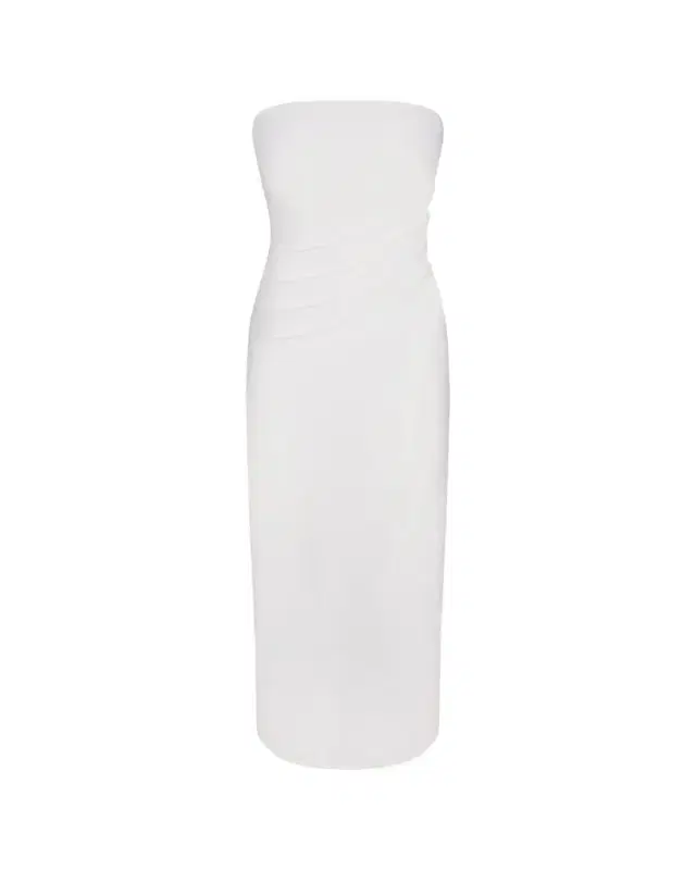 ANEMOS Nadege Draped Strapless Maxi Dress