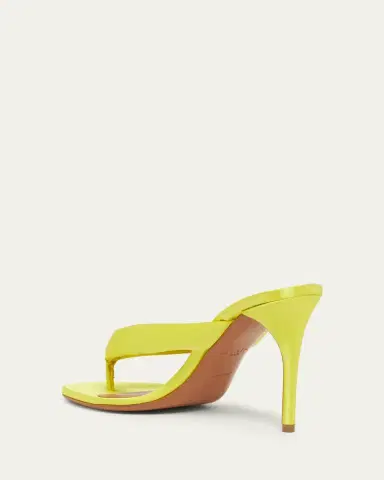 ALAÏA 0mm Padded Satin Thong Sandals | Thumbnail 2