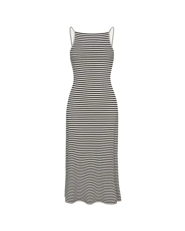 ANEMOS Giselle Striped Maxi Dress