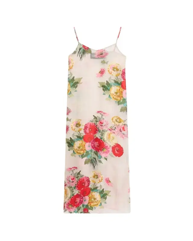 Libertine Pat Nixon Floral Overlay Slip Dress