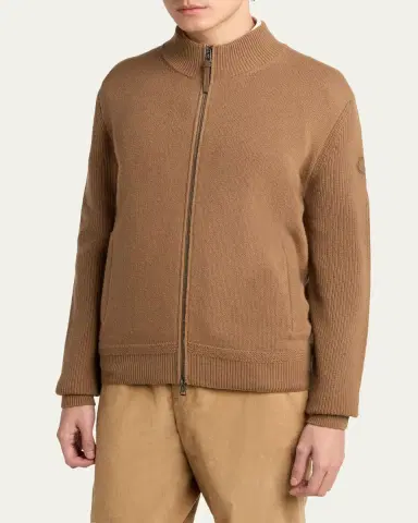 Moncler Men's Virgin Wool Blend Jacket | Thumbnail 4