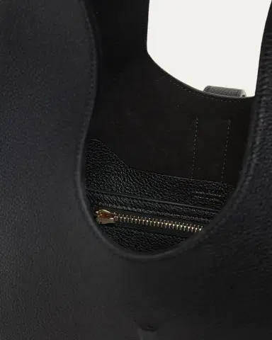 Tom Ford Kara Medium Hanging T Leather Hobo Bag | Thumbnail 4