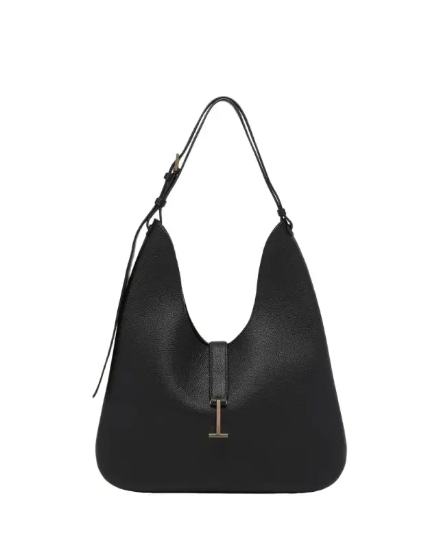 Tom Ford Kara Medium Hanging T Leather Hobo Bag
