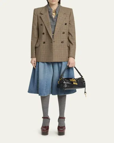 Chloé Double-Breasted Check Tailoring Jacket | Thumbnail 2