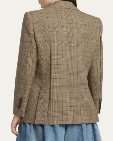 Chloé Double-Breasted Check Tailoring Jacket | Thumbnail 3