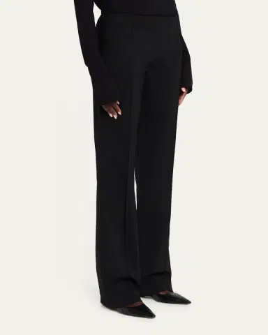 The Row Fabien Wool-Stretch Bootcut Pants | Thumbnail 4