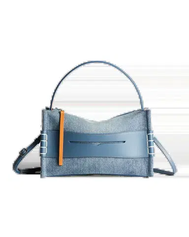 JW Anderson Loafer Denim Penny Keeper Top-Handle Bag | Thumbnail 2