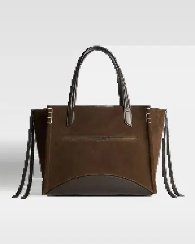 JW Anderson Loafer Cabas Suede & Leather Shoulder Bag | Thumbnail 2 JW Anderson Loafer Cabas Suede & Leather Shoulder Bag | Thumbnail 2