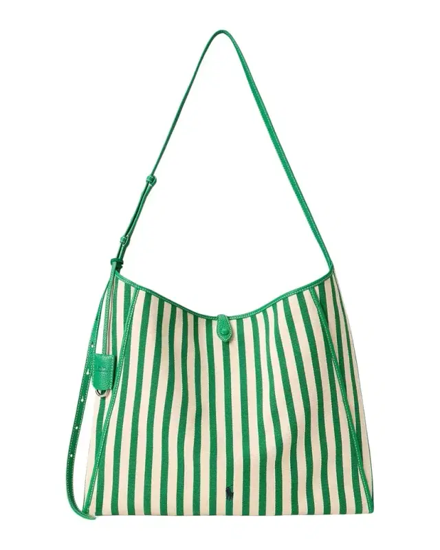 Polo Ralph Lauren Polo Play Striped Canvas Messenger Bag