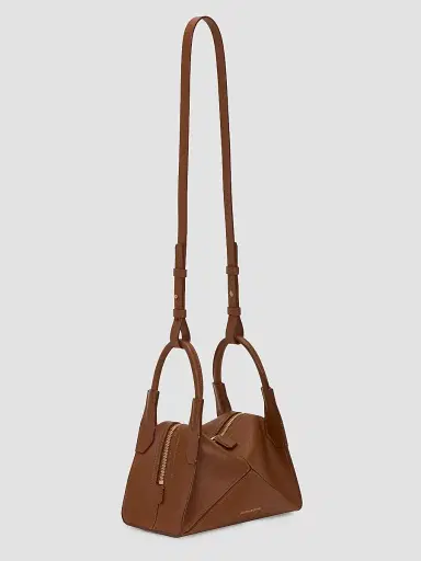 Victoria Beckham Women's Victoria Plie Mini Leather Top Handle Bag | Thumbnail 4 Victoria Beckham Women's Victoria Plie Mini Leather Top Handle Bag | Thumbnail 4