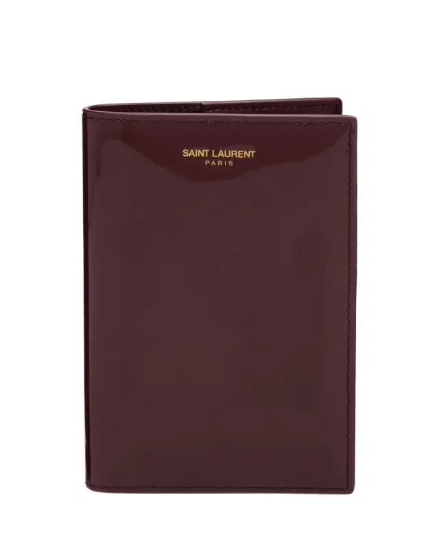 Saint Laurent Patent Leather Passport Case