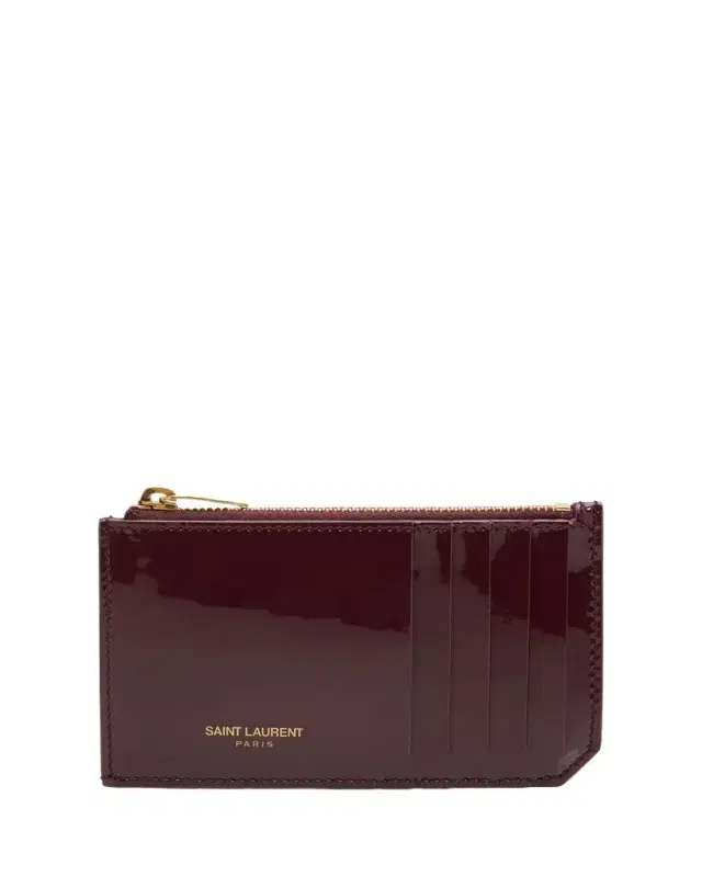 Saint Laurent Patent Leather Card Holder