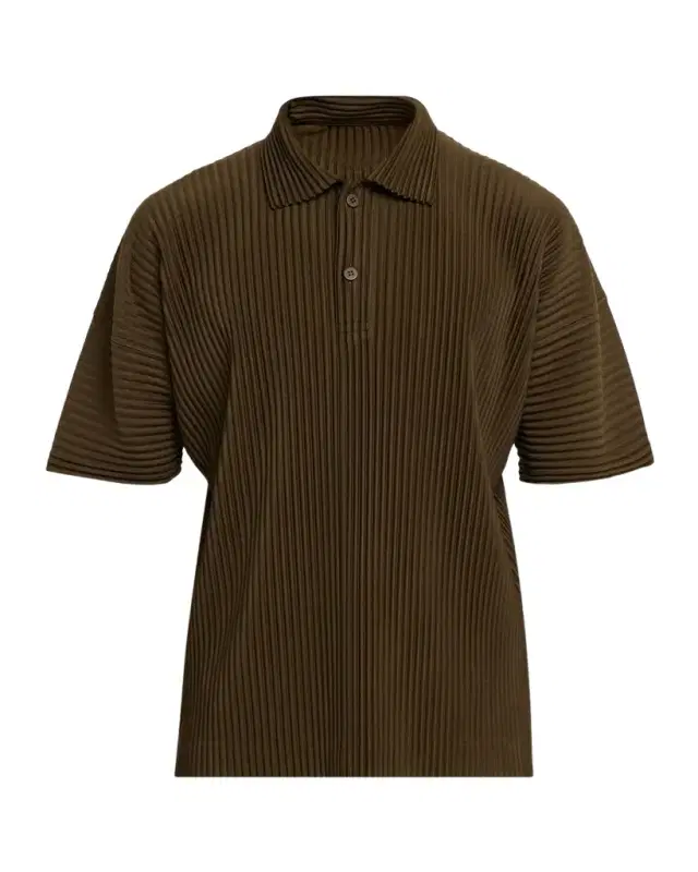 Homme Plisse Issey Miyake Men 's Ribbed Quick-Dry Polo
