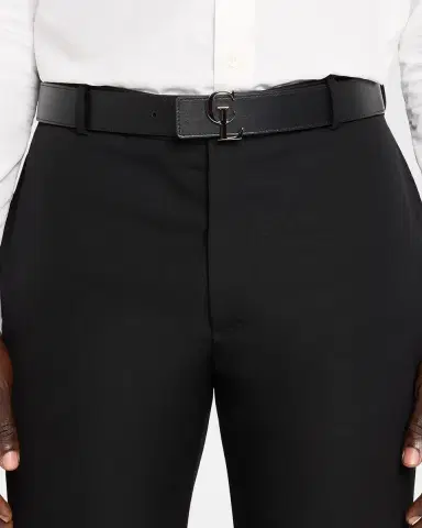 Christian Louboutin Men's CL-Buckle Reversible Leather Belt | Thumbnail 2