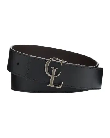 Christian Louboutin Men's CL-Buckle Reversible Leather Belt | Thumbnail 1