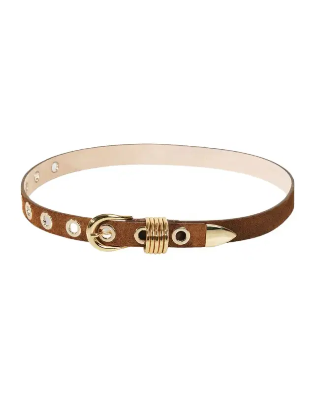 Déhanche 10 Rivet Suede Belt