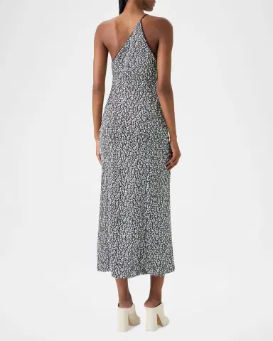 Akris One-Shoulder Sequin Net Midi Dress | Thumbnail 3 Akris One-Shoulder Sequin Net Midi Dress | Thumbnail 3
