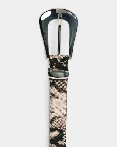 Déhanche Colette Snake-Embossed Leather Belt | Thumbnail 4