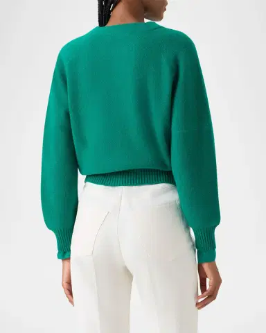 Akris Cashmere Pique Zipped Cardigan | Thumbnail 3 Akris Cashmere Pique Zipped Cardigan | Thumbnail 3
