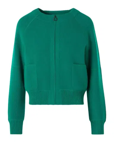 Akris Cashmere Pique Zipped Cardigan | Thumbnail 1 Akris Cashmere Pique Zipped Cardigan | Thumbnail 1