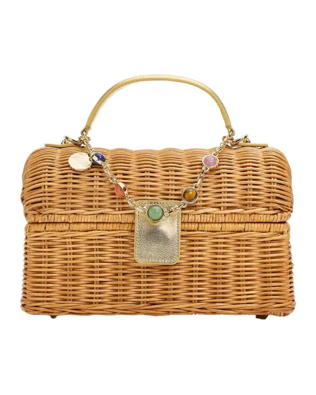 Judith Leiber Couture Isla Basket Top-Handle Bag