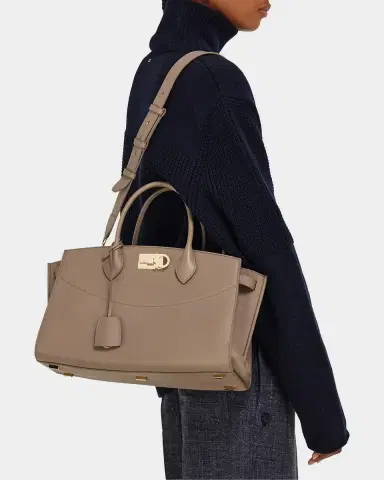 Ferragamo New Ferragamo Studio Soft Large Leather Top Handle Bag | Thumbnail 5 Ferragamo New Ferragamo Studio Soft Large Leather Top Handle Bag | Thumbnail 5