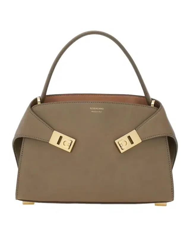 Ferragamo Soft Hug Extra-Small Gancini Leather Top Handle Bag