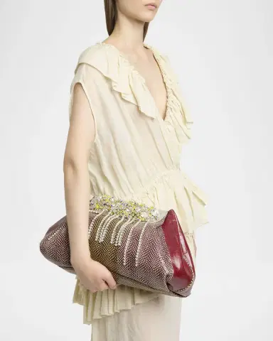 Dries Van Noten Medium Embellished Leather Clutch | Thumbnail 2 Dries Van Noten Medium Embellished Leather Clutch | Thumbnail 2